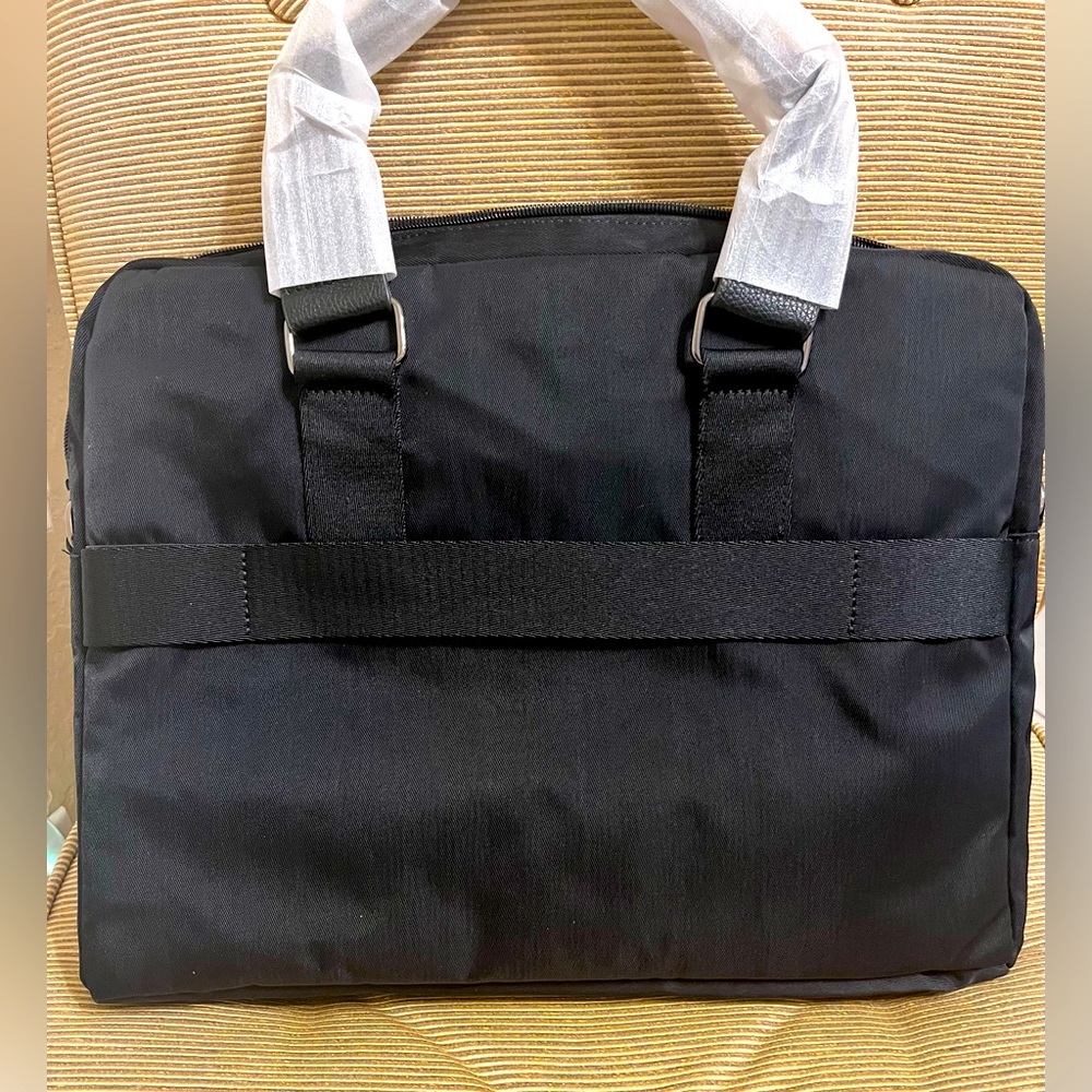 NWT 🎉ALFANI AlfaTech Black Soft-Sided 15” Laptop Bag/Briefcase - Picture 3 of 11
